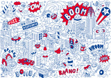 Super Hero Giant Colouring Poster