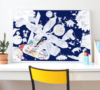 Space Station Giant Colouring Poster