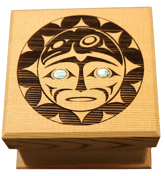 Raven and the Sun Bentwood Box - Small