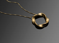 Twist Matte Vermeil Pendant