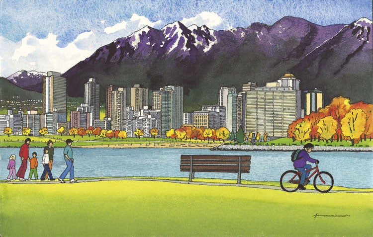 Hilary Morris Greeting Card - Vanier Park, Kits Point – Vancouver Art ...