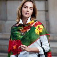 Delacroix Basket of Flowers Shawl