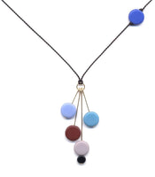 Multi Disks Necklace - Blue