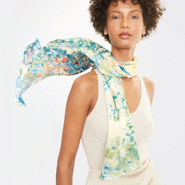 Monet Garden at Argenteuil Silk Scarf Vancouver Art Gallery Store